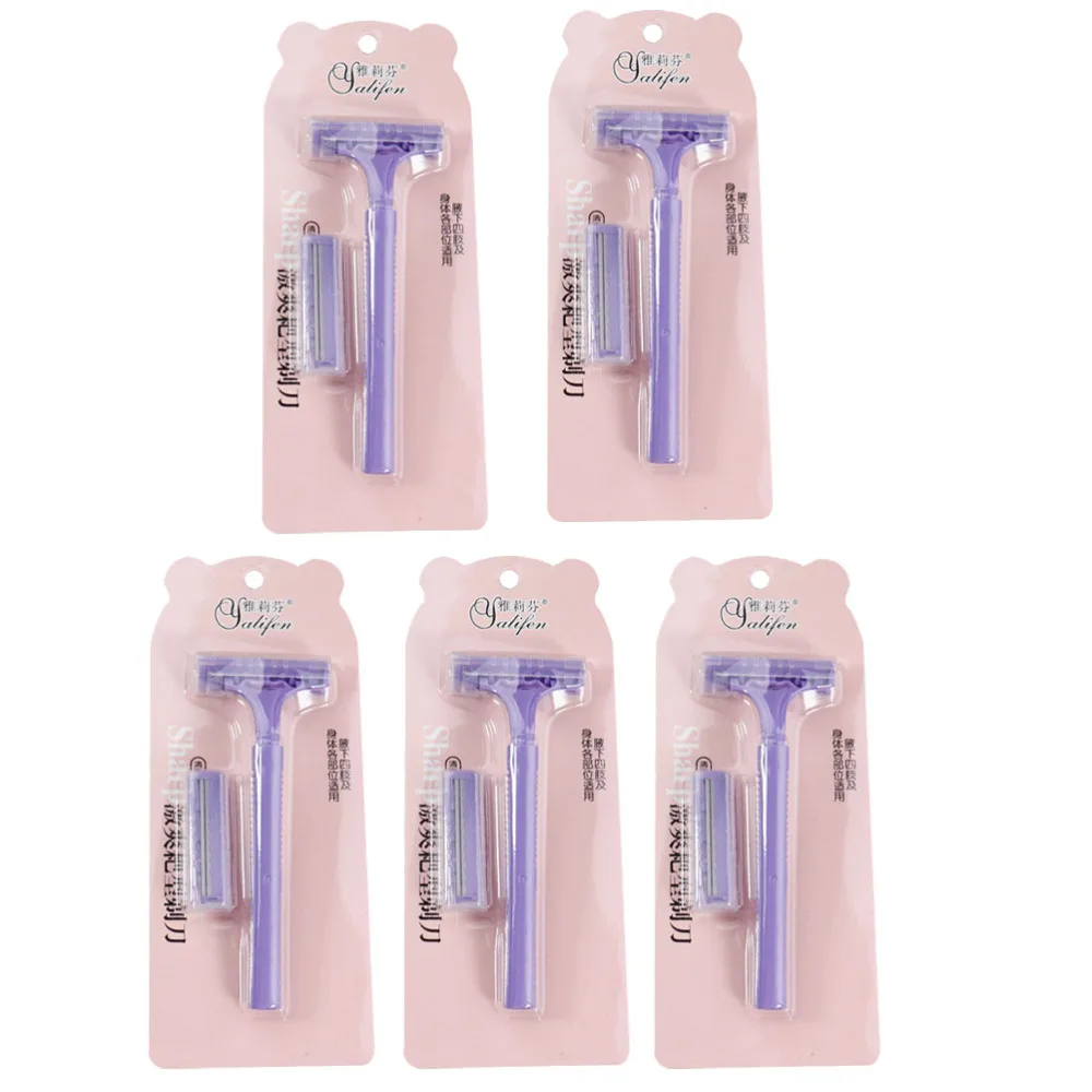 

5pcs Reusable Hair Shaver Manual Hair Razor Hair Remover Hair Trimming Tool
