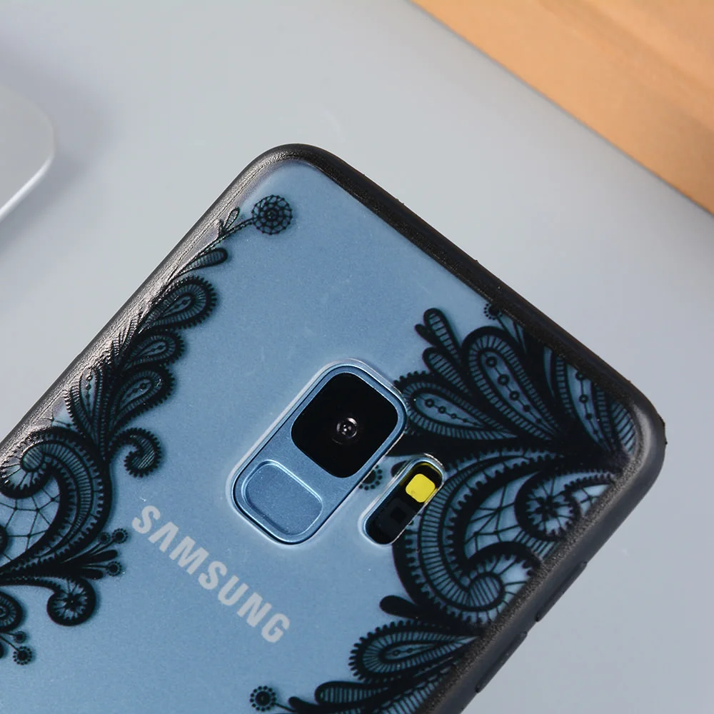LAPOPNUT полый цветочный кружевной ТПУ силиконовый чехол для Samsung Galaxy A3 J3 J5 2017 J4 J6 Plus A6