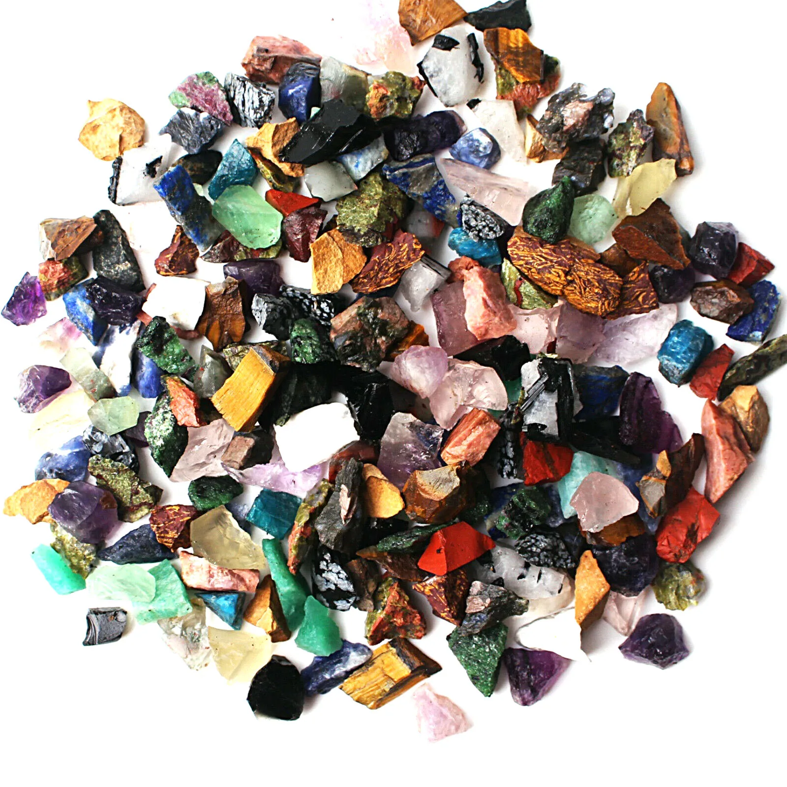 

100-1000g Natural Mini Mixed Rough Rock Raw Colorful Crystal Stone Study Mineral Specimen Reiki Healing Garden Aquarium Decor