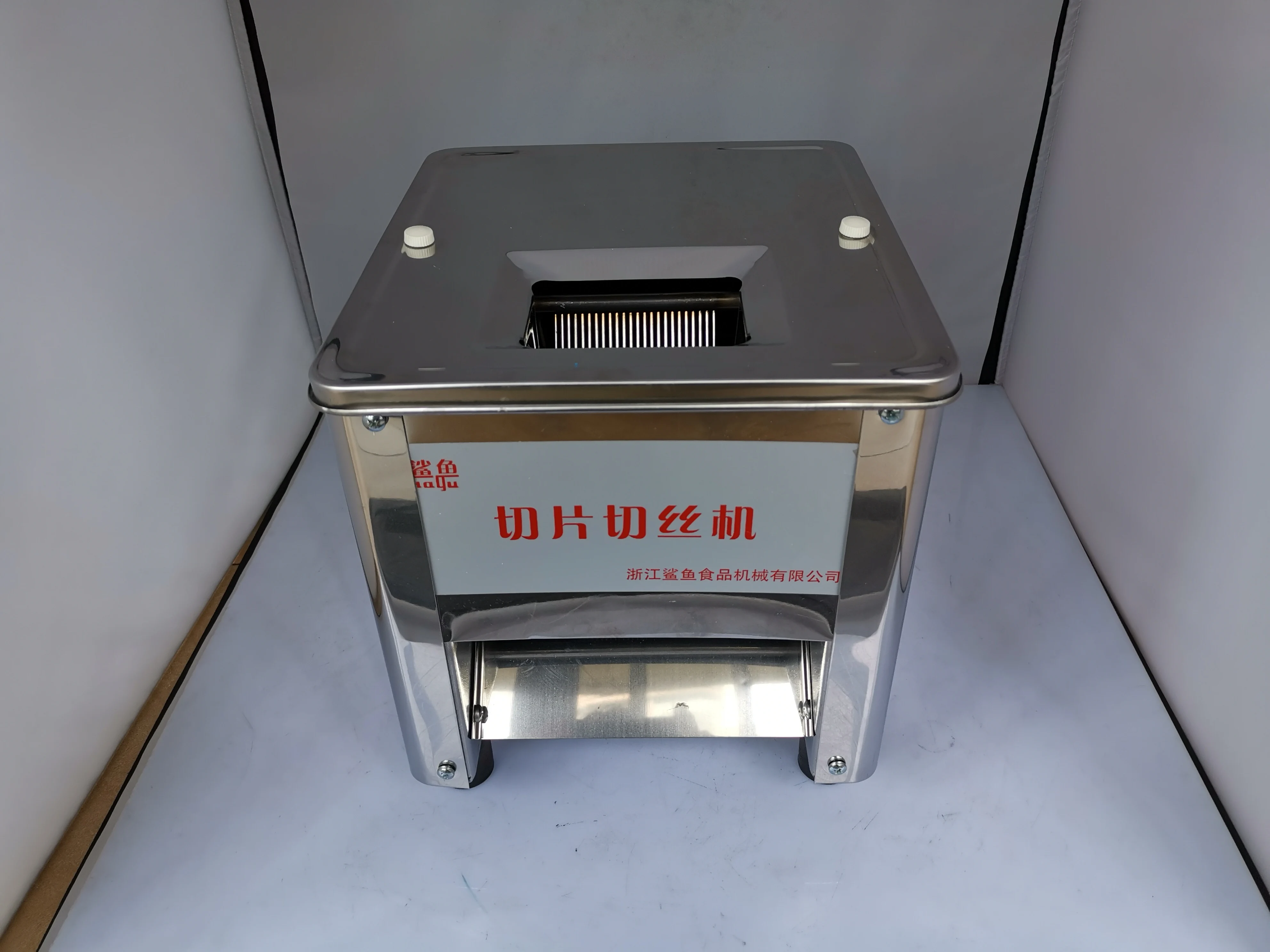 

Commercial stainless steel small automatic meat slicer, household pork meat slice strip dicing machine thickness optional