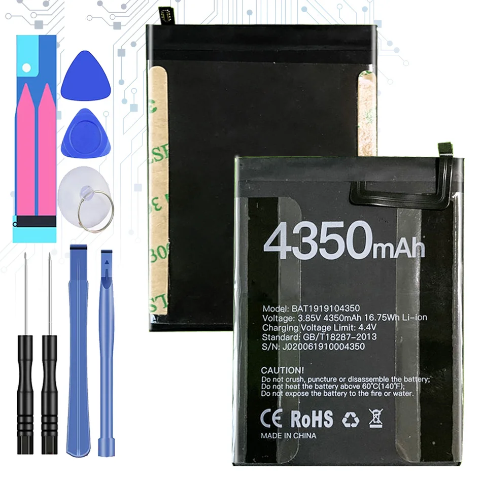 

Мобильный телефон аккумулятор BAT1919104350 (X95) 4350mAh Для Doogee X95