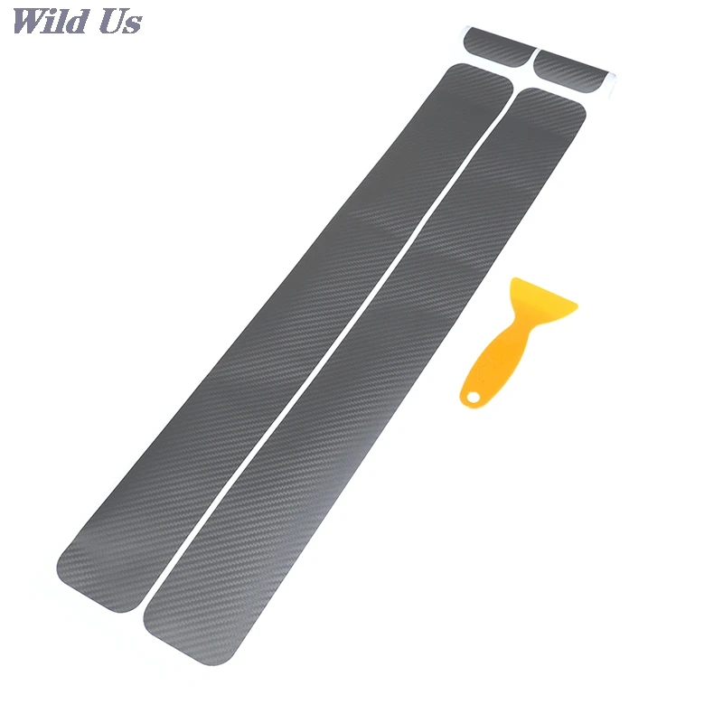 

4 Pack Autoparts Kick Guard Threshold Car Door Sill Protector Sticker 3D Carbon Fiber Pedals Guards Anti-kick Scratch Door