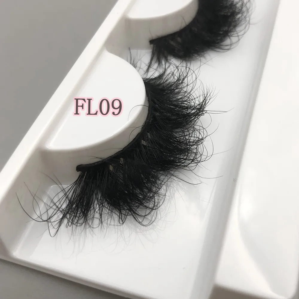 Mikiwi FL 20-22mm Makeup Mink Lashes 3D Fluffy Cruelty free Natural Mink Lashes Cross Volume False Eyelashes Eyelash Extension