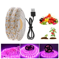 full spectrum led grow light 0 5m 1m 2m 3m 5m usb 5v grow strip light plant phyto growth lamp for indoor greenhouse hydroponic