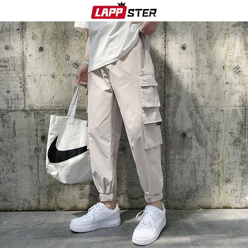 LAPPSTER Мужские Streetwear бегуны Брюки 2019 Mens Hip Hop Black Тренировочные штаны мужчины