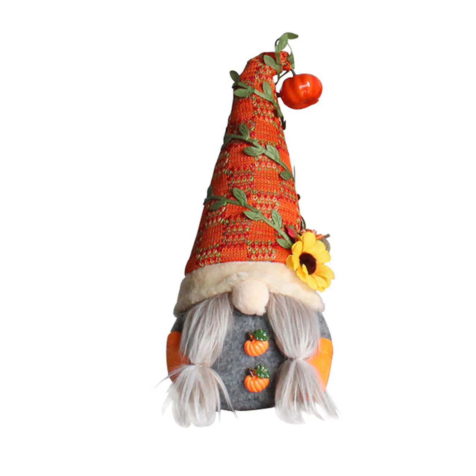 

Cute Fall Gnome Pumpkin Head Faceless Doll Sunflower Swedish Nisse Tomte Elf Dwarf Plush Doll Christmas Autumn Excitement