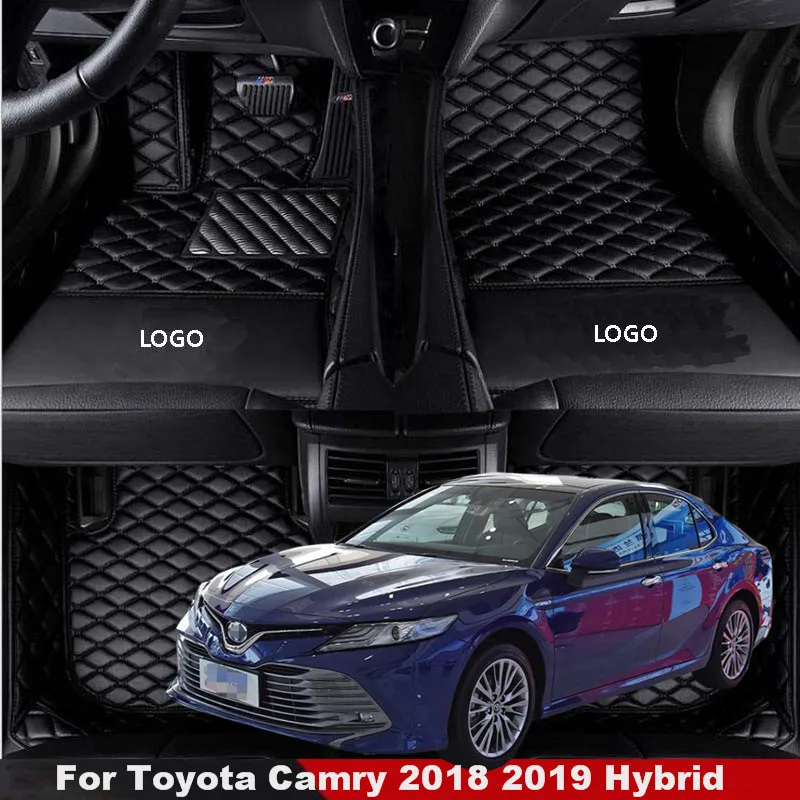 

Автомобильный напольный коврик для Toyota Camry 2018 2019 Гибридный Мощный производитель автомобильные напольные коврики водонепроницаемые автомобильные аксессуары для интерьера
