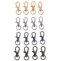 10pcslot bag clasps lobster swivel keychain trigger clips snap hook keyring holder fashion jewelry accessories