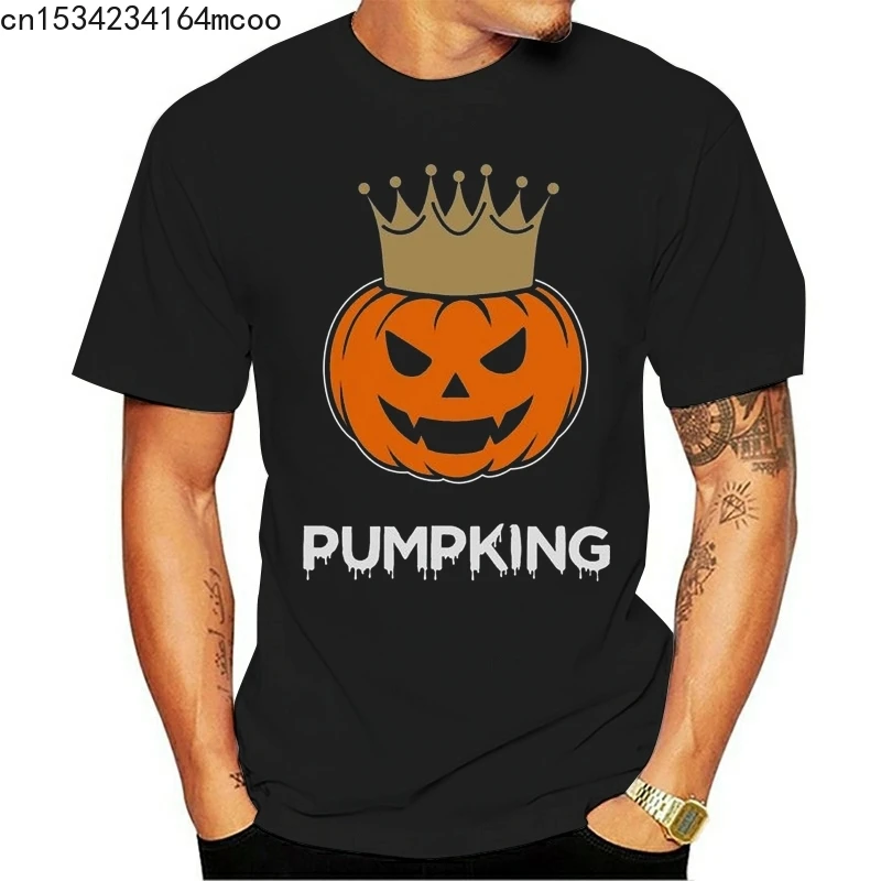 Хэллоуин Pumpking забавные Тыква Фонари футболка King ужас ночное летняя