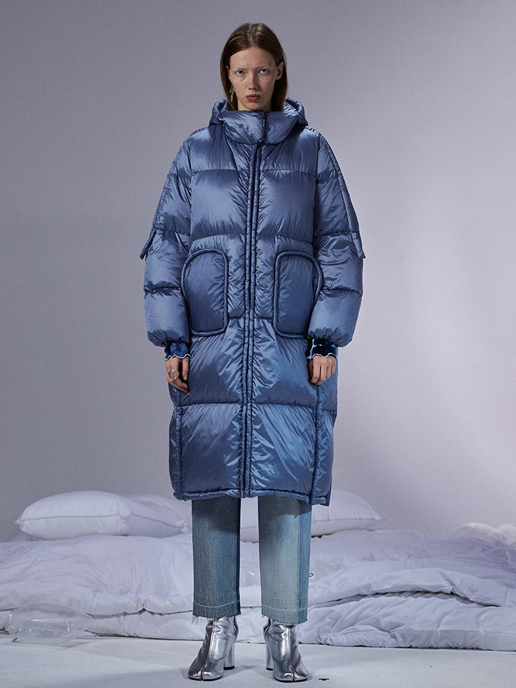 Оригинальный дизайн зимняя женская короткая Повседневная Свободная Толстая