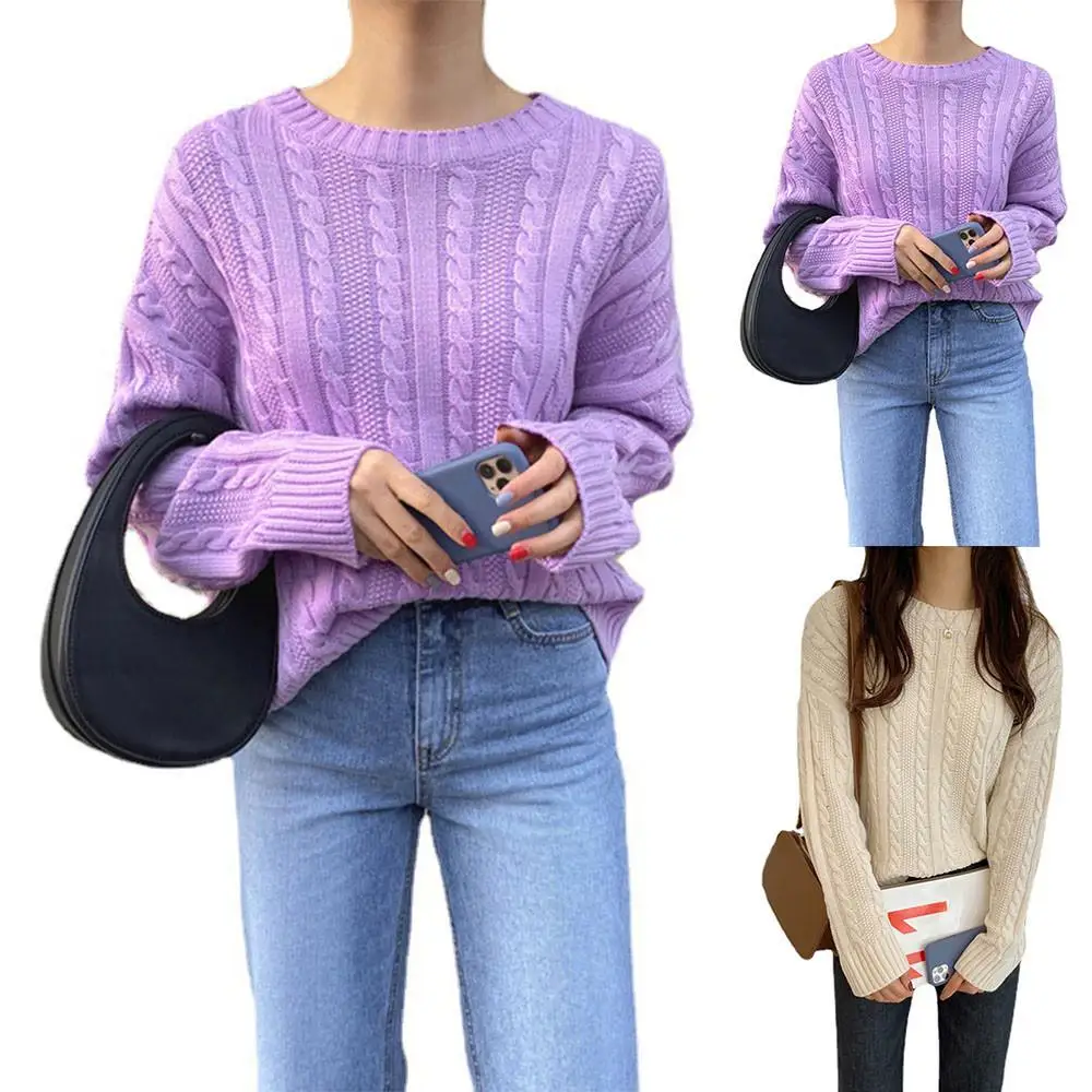 

Женский Осенний трикотажный свитер