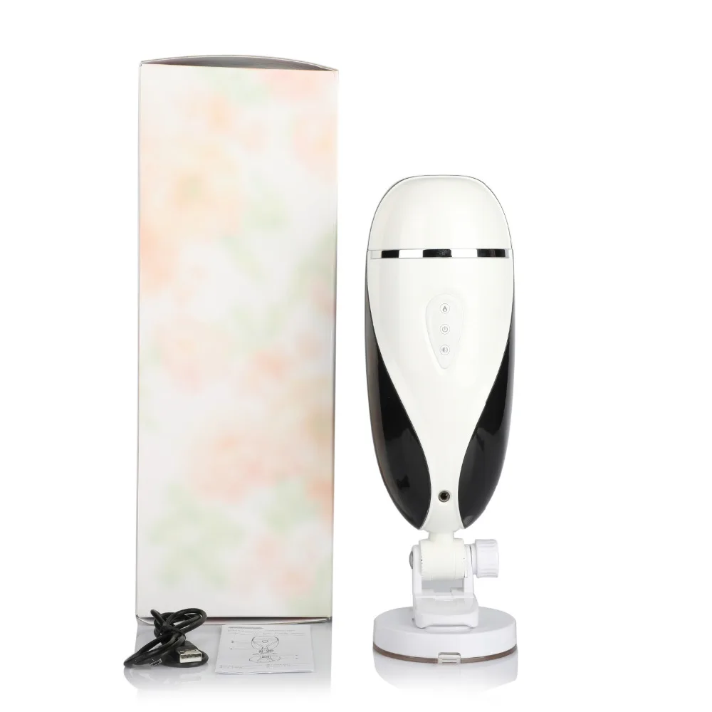 Оральный мастурбатор с нагревом 10 скоростей Электрический Мужской вибратор