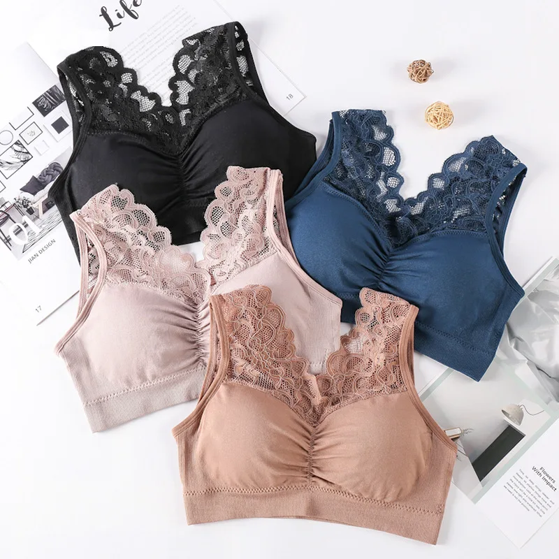 Push Up Women Bra Sports For Sexy Breathable Gym Running Yoga Top Athletic Vest Sportswear Underwear Laces Girls | Спорт и