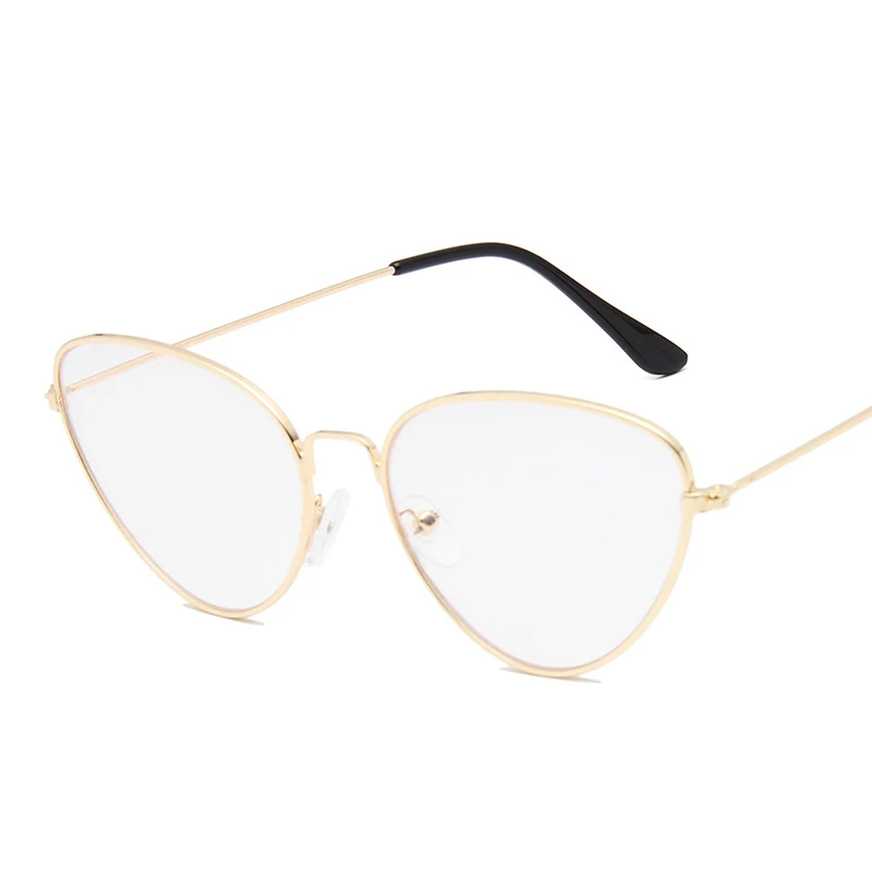 RBROVO, винтажные женские солнцезащитные очки Cateye, брендовые, дизайнерские, яркие цвета, уличные, солнечные очки для улицы, Oculos De Sol Feminino - Цвет линз: Gold