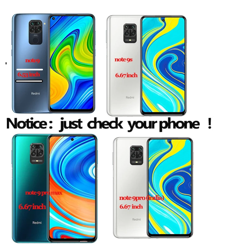 

5-in-1 phone case for xiao redmi note 9 pro Airbag soft case on xiaomi note 9 s full cover clear Silicone clear redmi note9 case