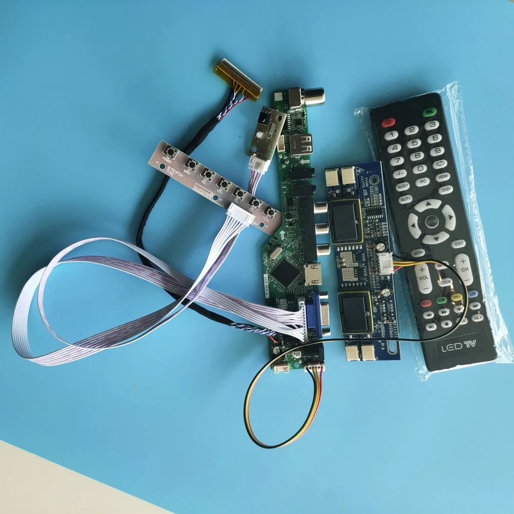 

Плата драйвера для ЖК-контроллера, 4 лампы 1280x1024 17 "TV, USB-модуль, для цифровой сигнала LTM170EU-L32 VGA AV, 30 контактов, новая модель