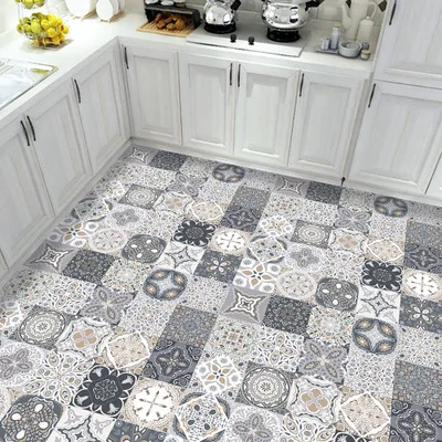 

Arabic Style Mosaic Tile Stickers For Living Room Kitchen Retro 3D Waterproof Mural Decal Bathroom Decor DIY Adhesive Wallpaper