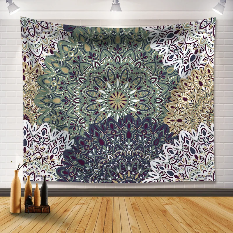 

Indian Mandala Big Tapestry Wall Hanging Sandy Beach Throw Rug Blanket Camping Travel Mattress Bohemian Sleeping Pad Tapestries