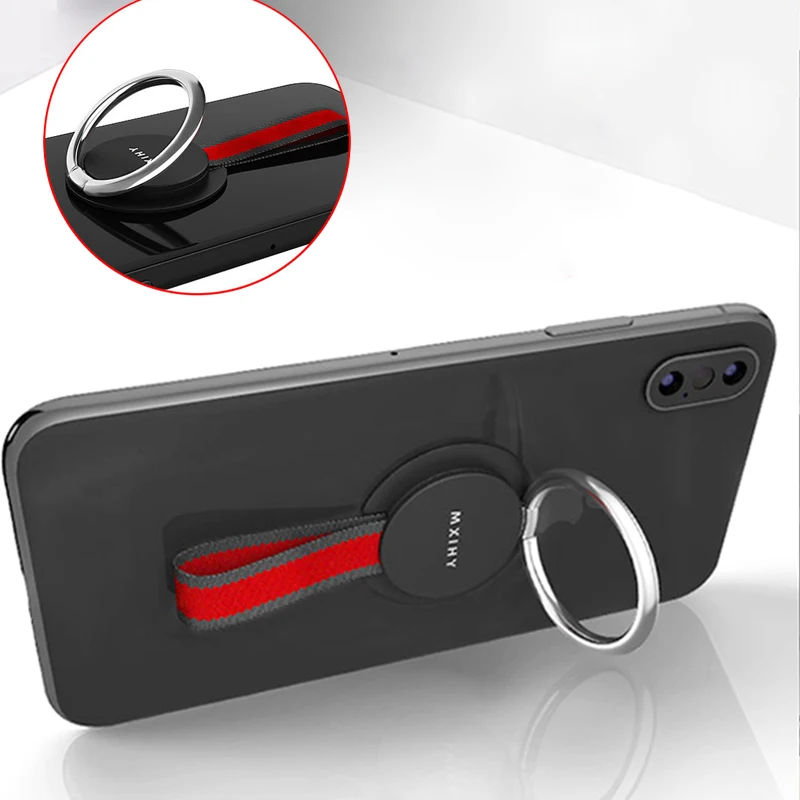 lanyard phone ring grip buckle holder car magnetic smartphone stand desktop lazy cellphone support socket bracket accessories free global shipping