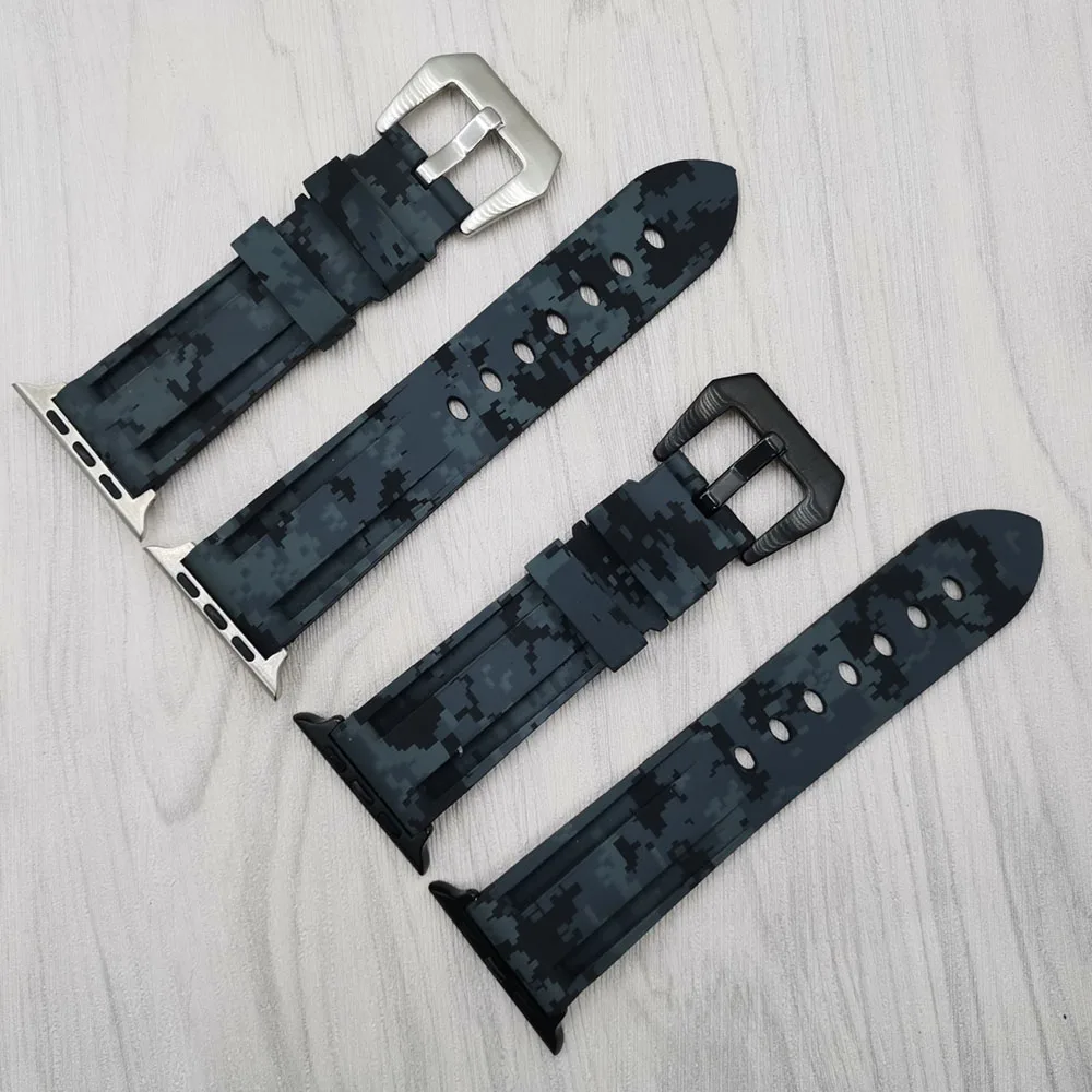 Мягкий силиконовый ремешок для часов Apple Watch серии 1 2 3 4 5 38 мм 42 резиновый iWatch 4/5 40 44