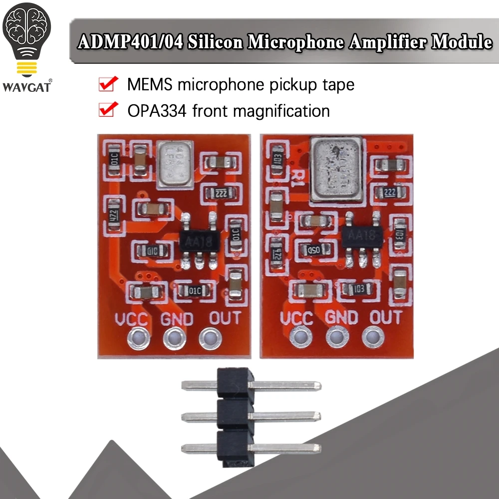 Плата модуля прерывания микрофона ADMP401 ADMP404 MEMS для Arduino Universal 1 3 см * от 5 до В