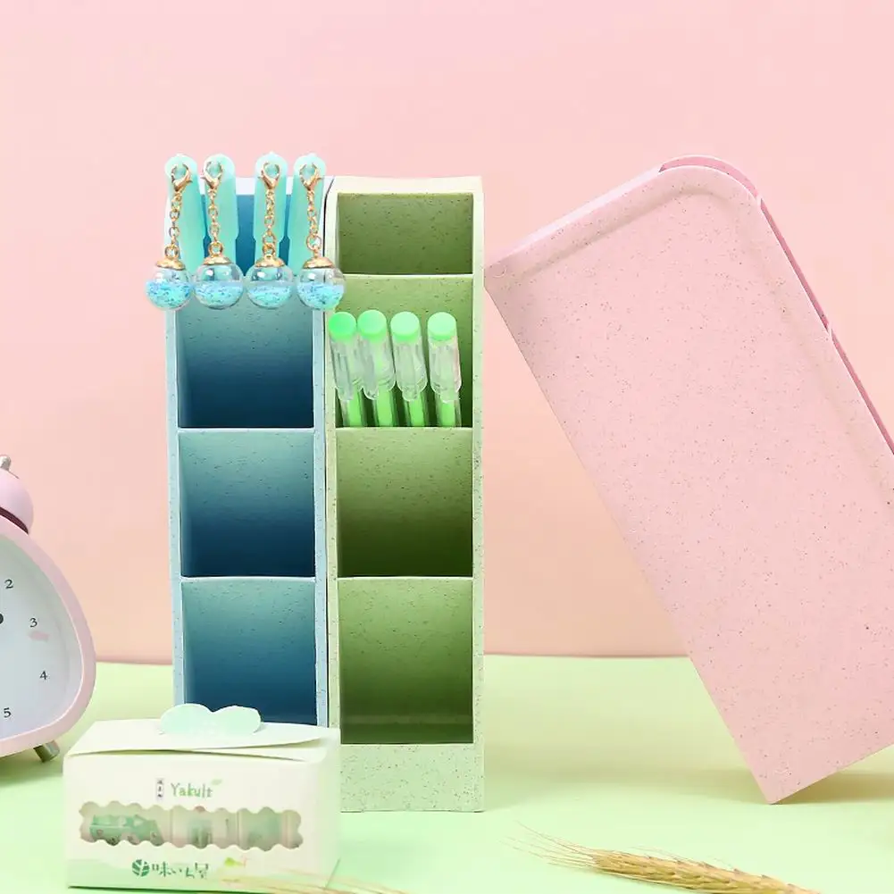 Многофункциональный контейнер для ручек со скошенной вставкой хранения