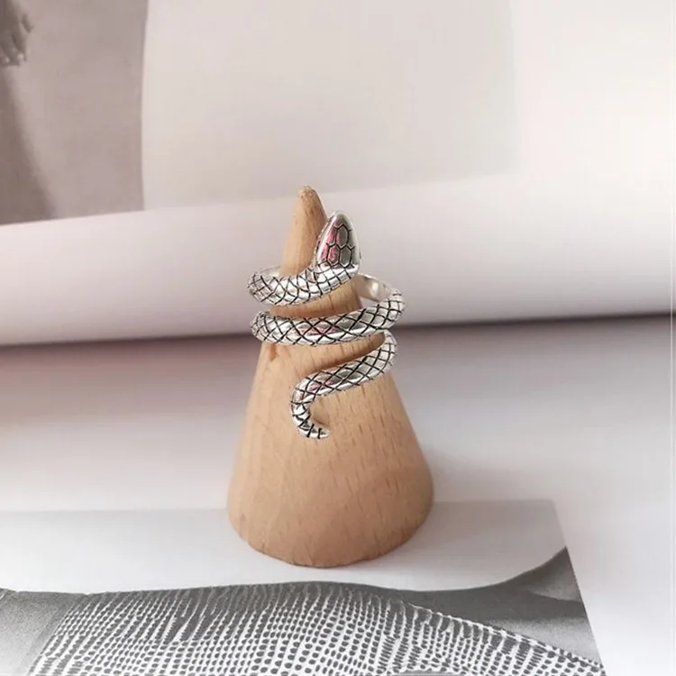 Винтажное кольцо HZ 2019 Крутое регулируемое увеличенное открытое из сплава