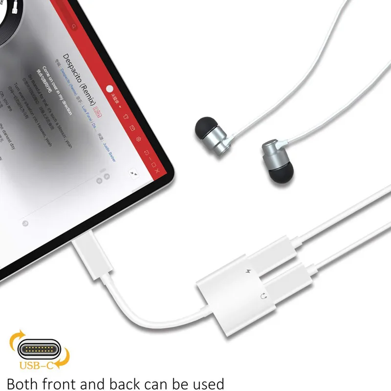 

3.5mm To Headphone Splitter 2 in 1 Audio Adapter Charging Earphone Cable For Samsung Xiaomi Jack Headset Audio Cable Converter
