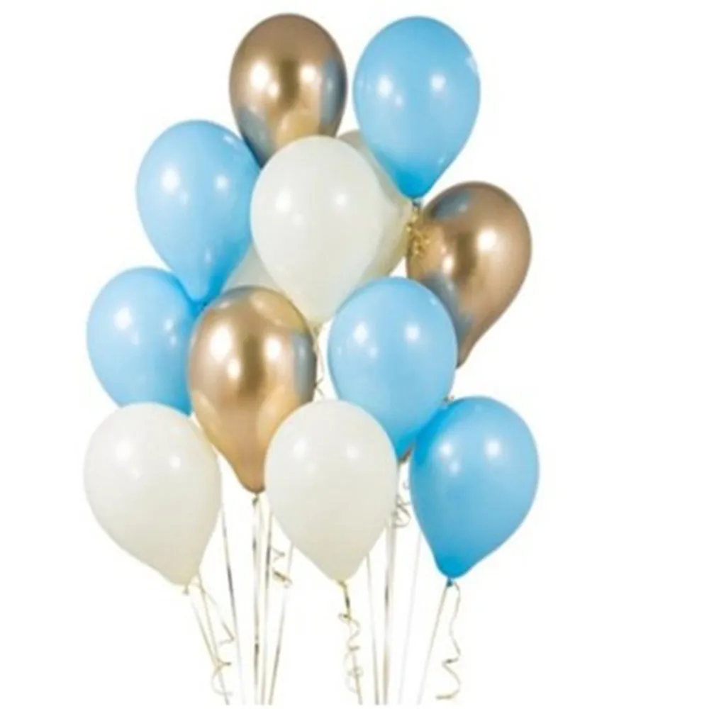 Золотистый и черный латексный шар мраморный Металлический воздушный