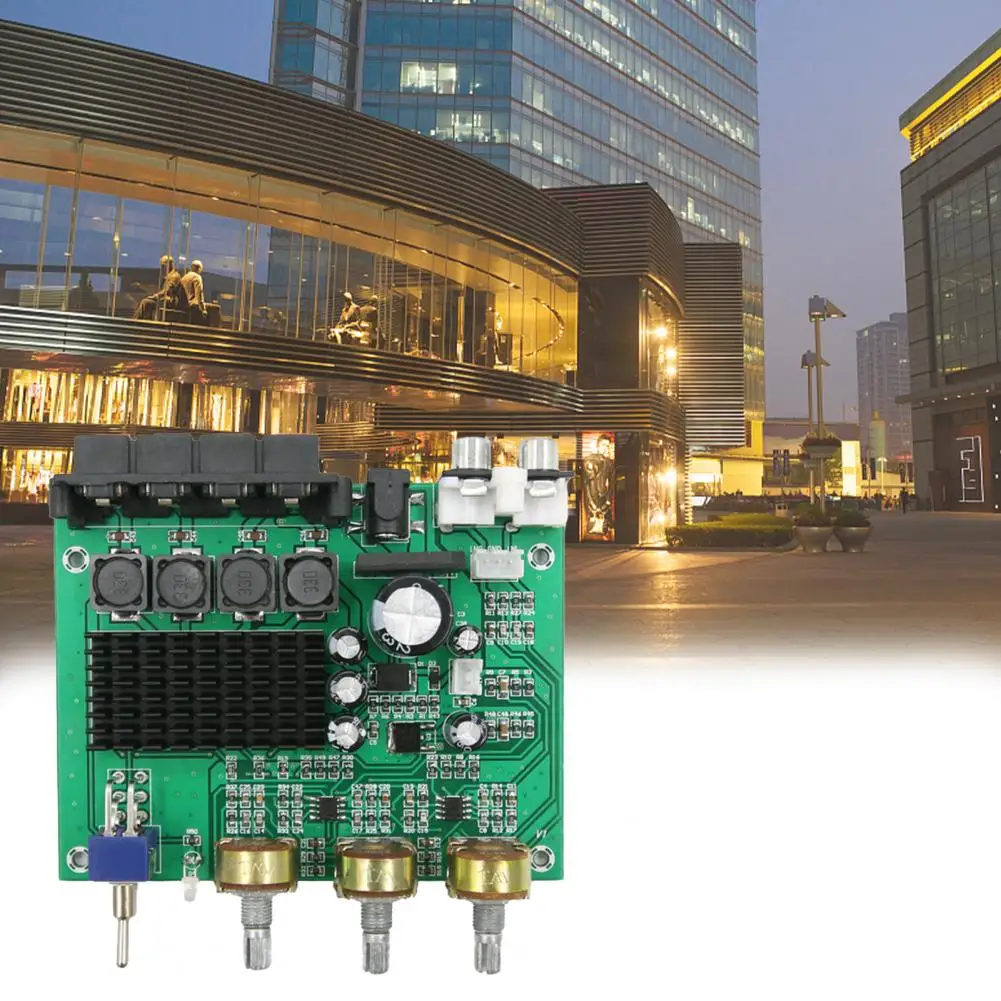 XH-M570 Мощность усилитель двухканальный стереовыход Прозрачная крышка PCB чистый