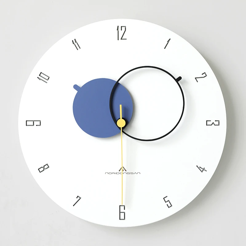 

Nordic Simple Wall Clock Modern Design Minimalist Silent Fashion White Wall Clocks Bedroom Duvar Saati Home Decoration EA50ZB