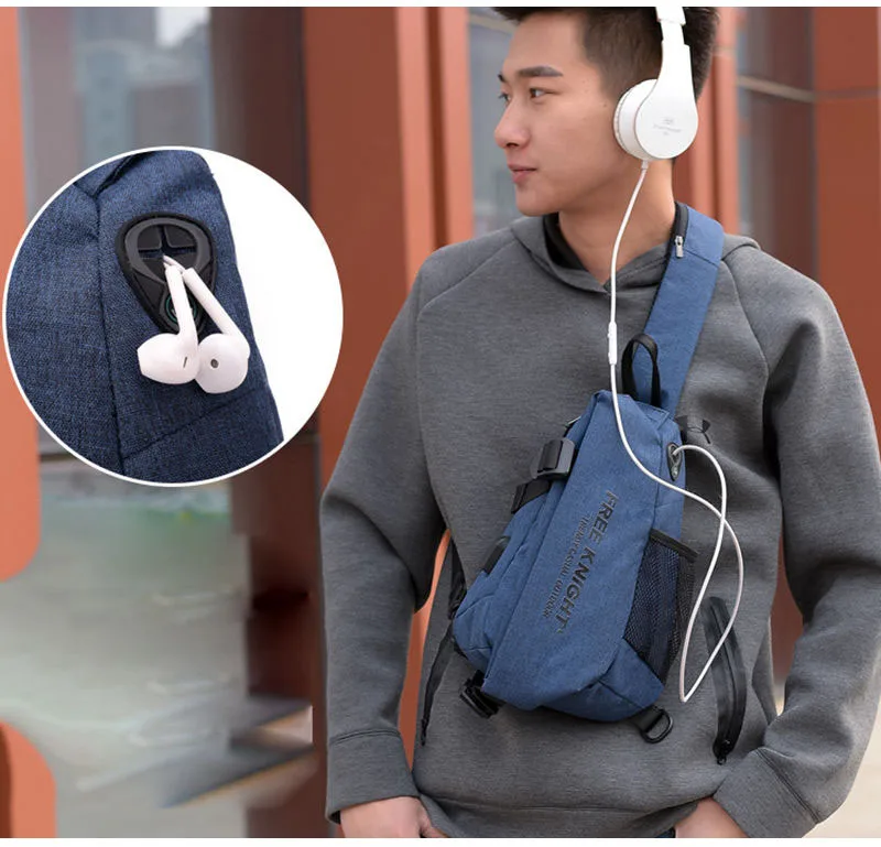 Merk Borst Bag Gym Fitness Sport Rugzakken Rugzak Camping Wandelen Tassen mannen Schooltas Schouder Sling Waterroof Chest Bag