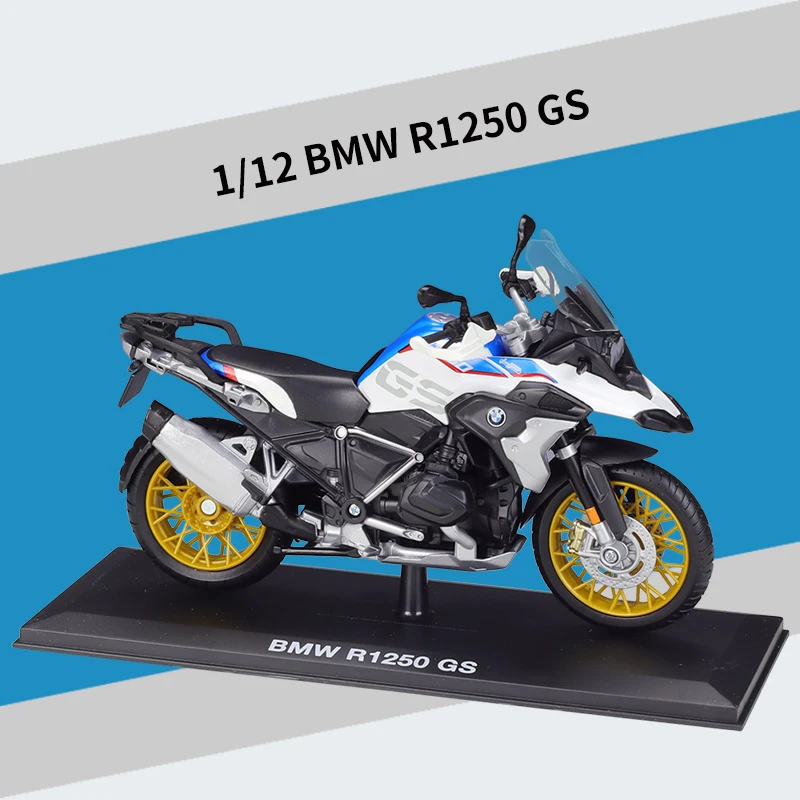 

Модели мотоциклов Maisto 1:12 BMW R1250GS, литые под давлением, модель из сплава, Коллекционирование, для мальчиков