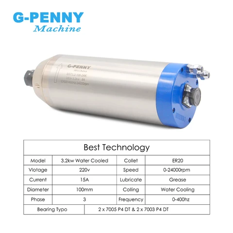 G-PENNY MACHINE 3.2kw водяное охлаждение шпиндель