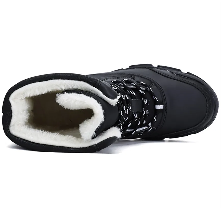 Зимние сапоги Женская водонепроницаемая обувь на платформе теплые зимние