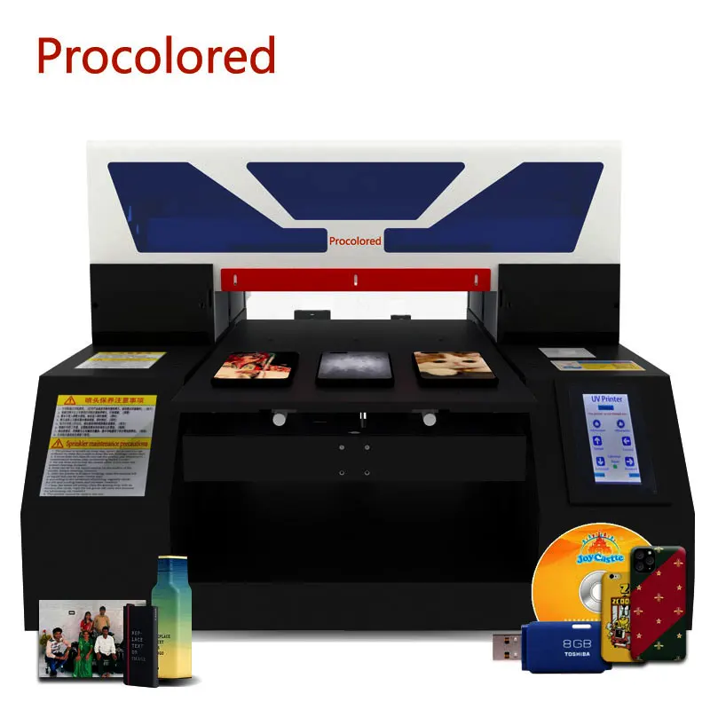 Procolored УФ-принтер для печати по дереву Стекло акрил металлический чехол телефона