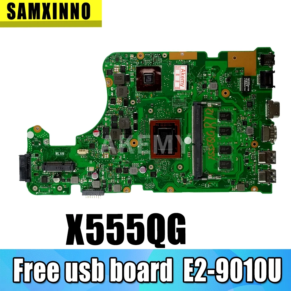 

Akemy для For Asus A555Q X555QG X555BP X555B материнская плата для ноутбука 2 Гб графическая материнская плата E2/E1 CPU 4 Гб RAM