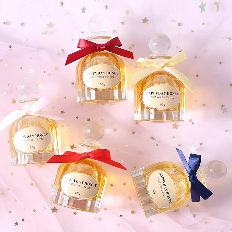 Изготовленный На Заказ стеклянная бутылка для меда Сделай Сам флаконы коробка