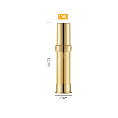 

10pcs 5ml 10ml 15ml 20ml 30ml Gold Silver Anodized Aluminum Airless Bottles Luxury Travel Cosmetic Cream Bottles With Pump