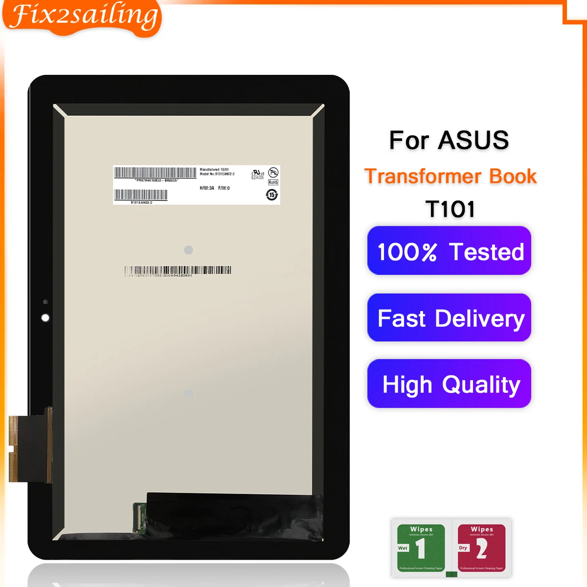 ЖК-дисплей для Asus Transformer Book T101 HA T101H T101HA кодирующий преобразователь сенсорного