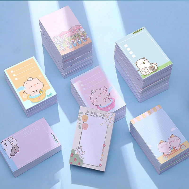 

1PCS Creative 100 Pages Sticky Notes Cute Cartoon Piggy Tearable Notepad Students Gift Notebook Office School Supplies Wholesal