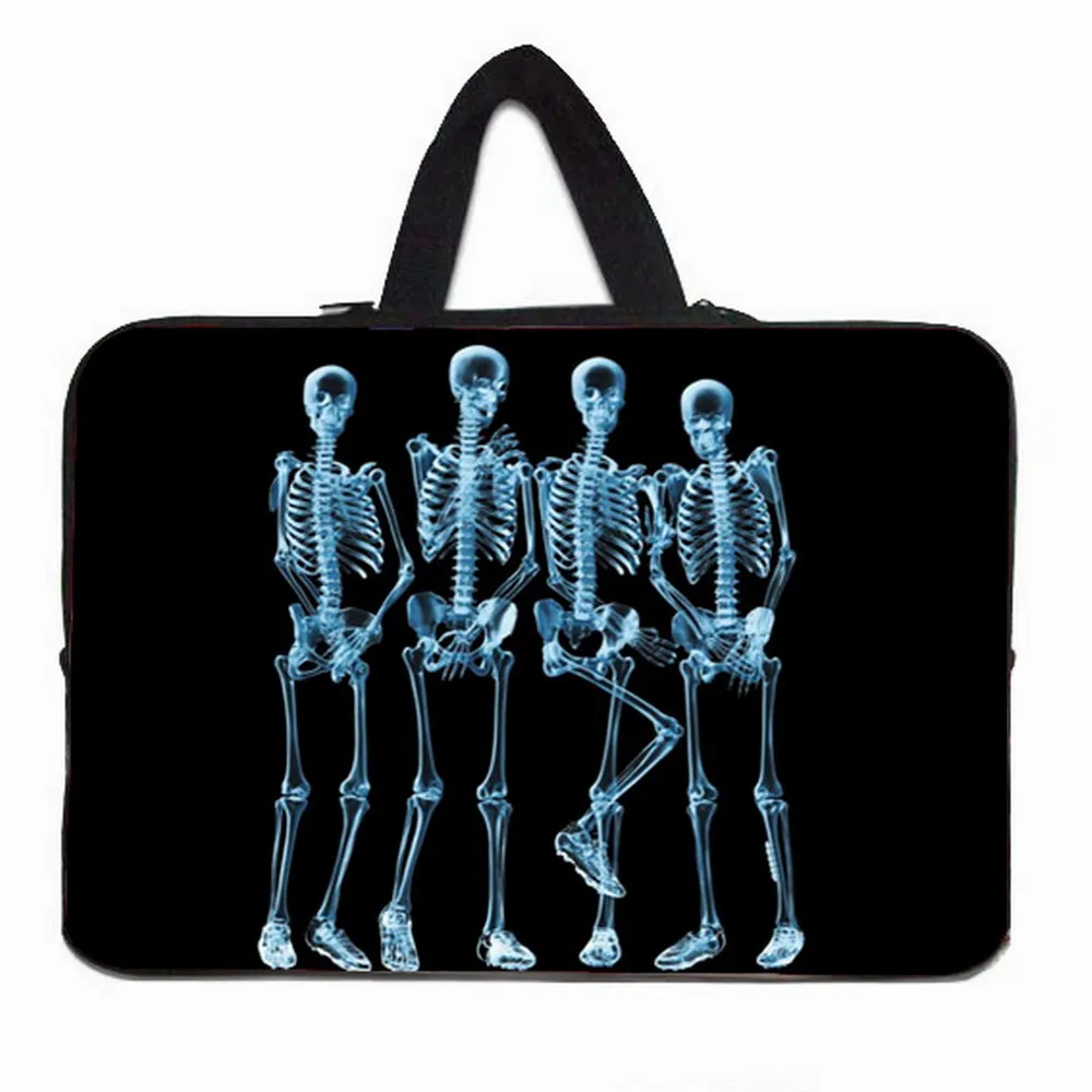 Сумка для ноутбука 15 6 мужской череп неопрен водонепроницаемый чехол Macbook Pro Dell