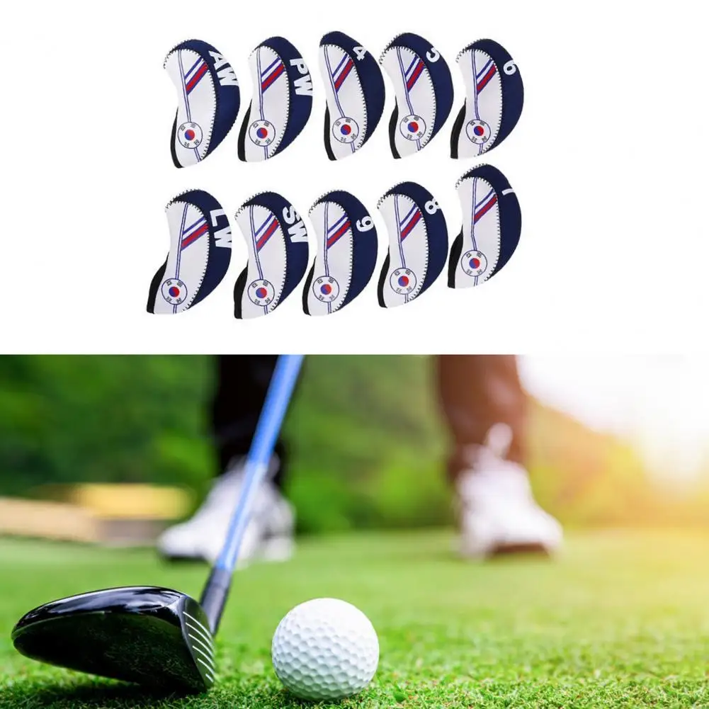 

10Pcs/Set Wear-resistant Golf Rod Head Protective Cover Outdoor Sport Accessory Golf Rod Head Protective Cover Outdoor Sport Acc