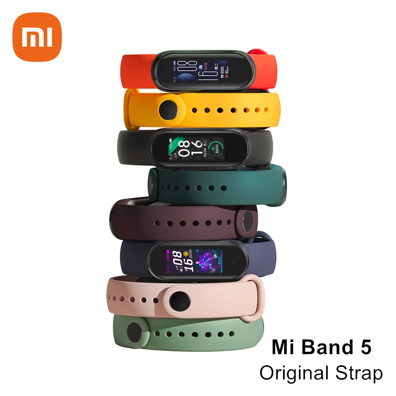 

Оригинальный ремешок из ТПУ для Xiaomi Mi Band 5, совместимый с Mi Smart Band 5 NFC