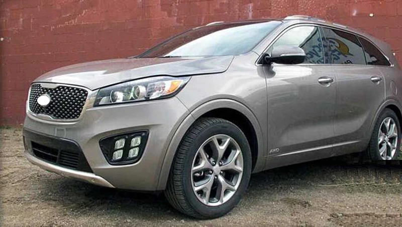 2 шт. для Kia Sorento- 6000K белый светильник Светодиодный дневной ходовой светильник DRL Автомобильная противотуманная фара