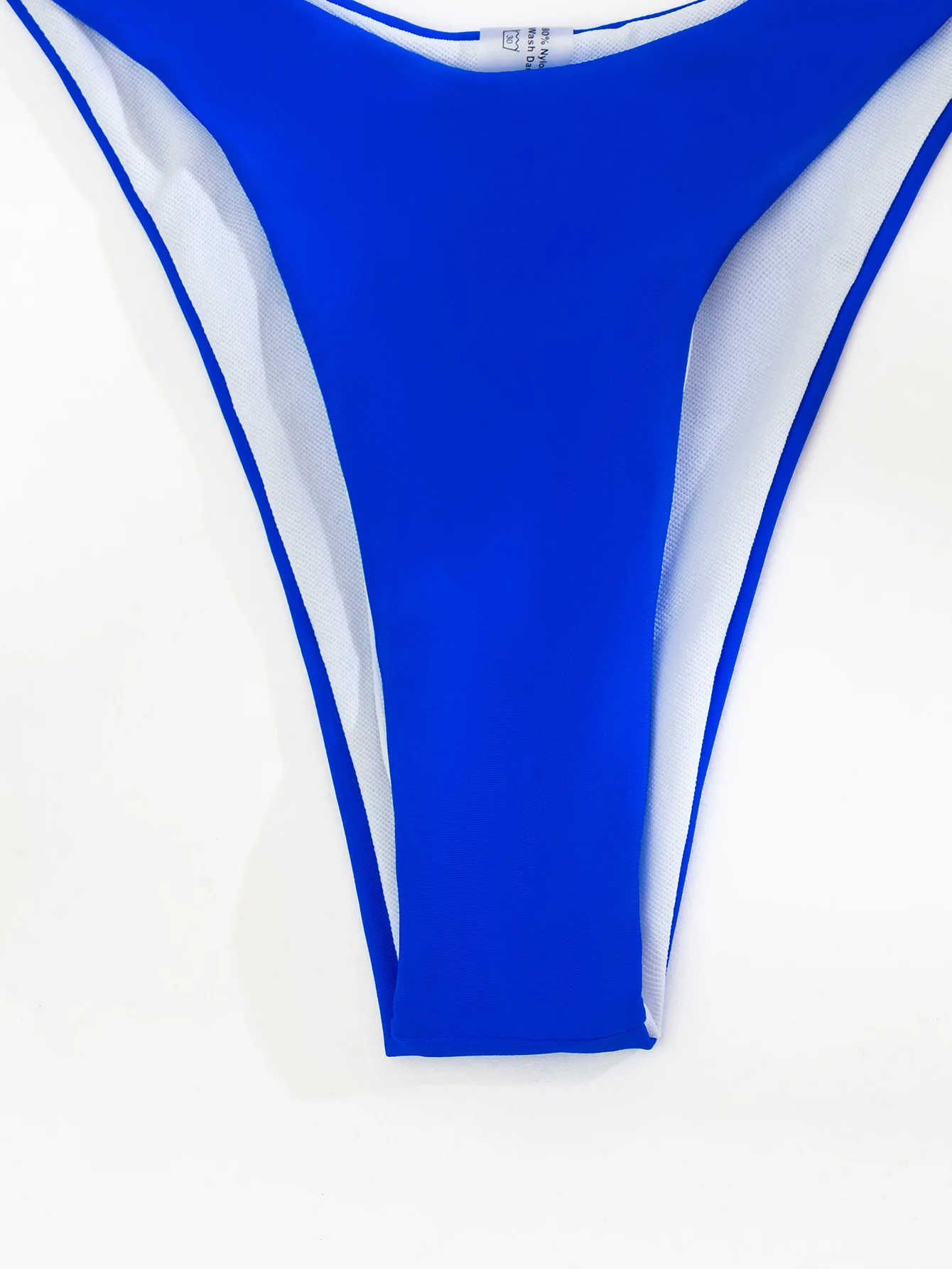 

2021 Women Sexy Gathered Blue Diamond Bikini Swimsuit Beachwear Swimwear Suit