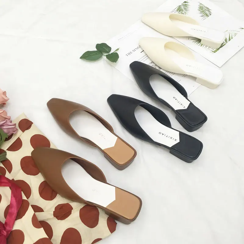 Fashion Women's Flat-Heel Plastic Student Slippers Waterproof Non-Slip Beach Shoes  Flat Shoes Women Shoes Woman