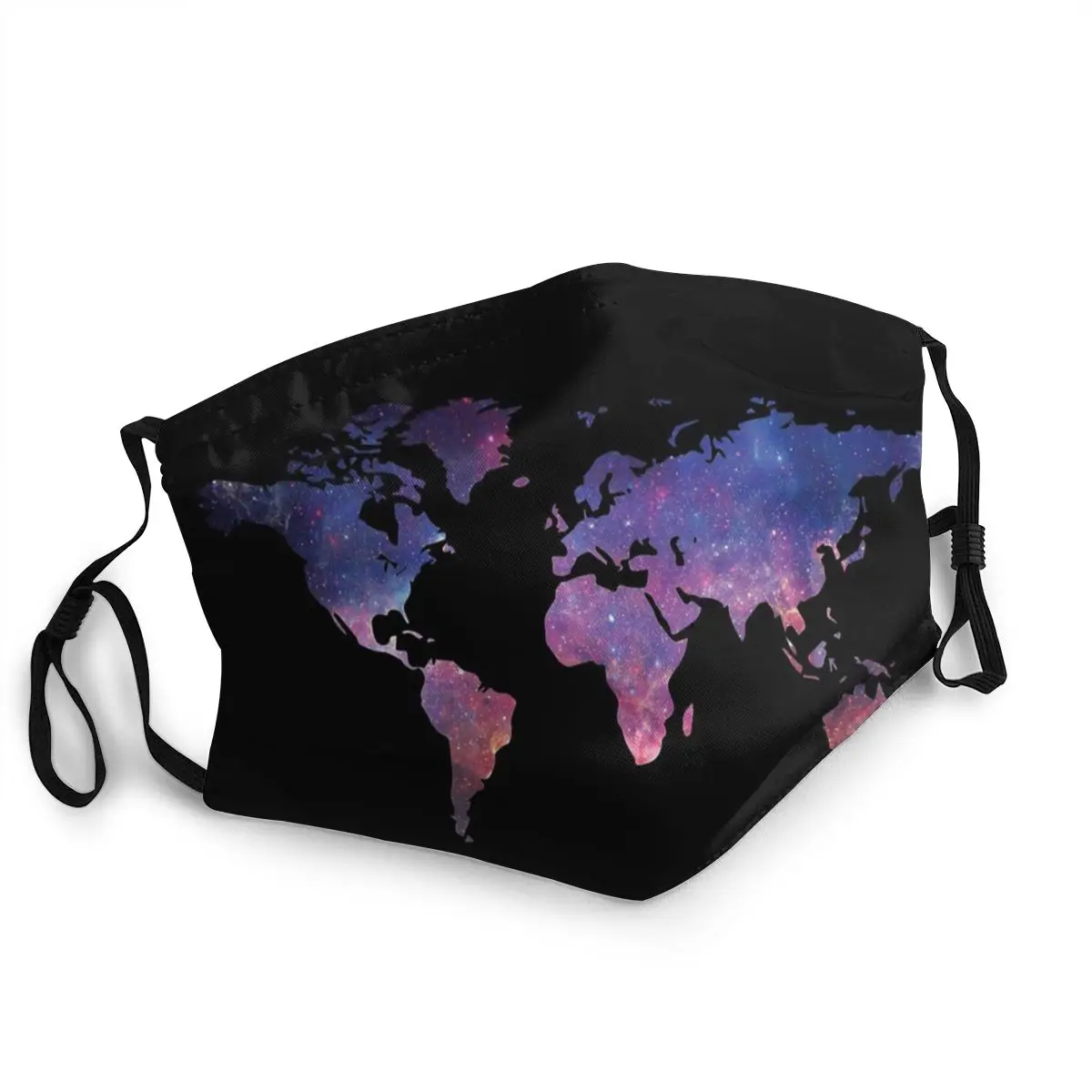 

World Map Unisex Non-Disposable Face Mask Dustproof Protection Cover Respirator