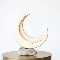 lyre little crescent moon small harp mini string instrument