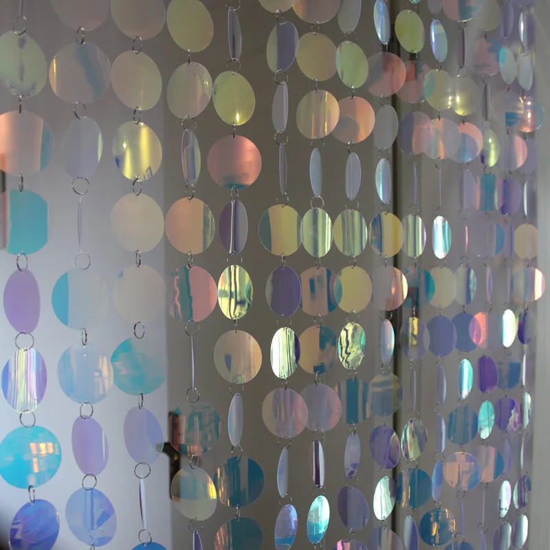 

Блестящие шторы FAWNUOS из ПВХ